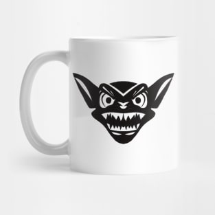 Angry Black Gremlin Face Mug